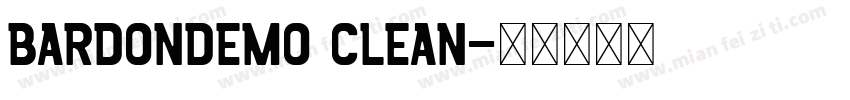 bardondemo clean字体转换
